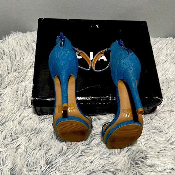 GoJane jean sandals great condition size 5.5 - Picture 2 of 4